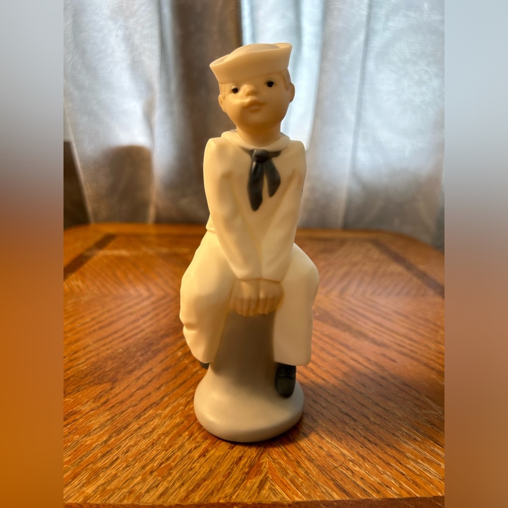 Vintage 1991 Golden Memories Lladro Dasia Handmade in Spain Sailor Boy